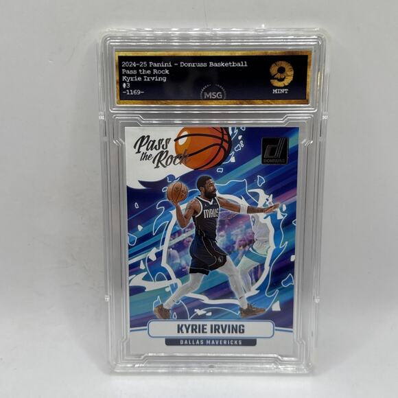 2024-25 Panini Donruss - Pass The Rock - Kyrie Irving #3 Graded 9 Mint NBA - Picture 1 of 2